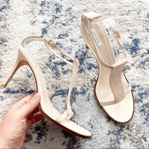 Cole Haan Cee Elegent T-Strap Sandal Seashell Suede Size 10 Grand.OS Technology